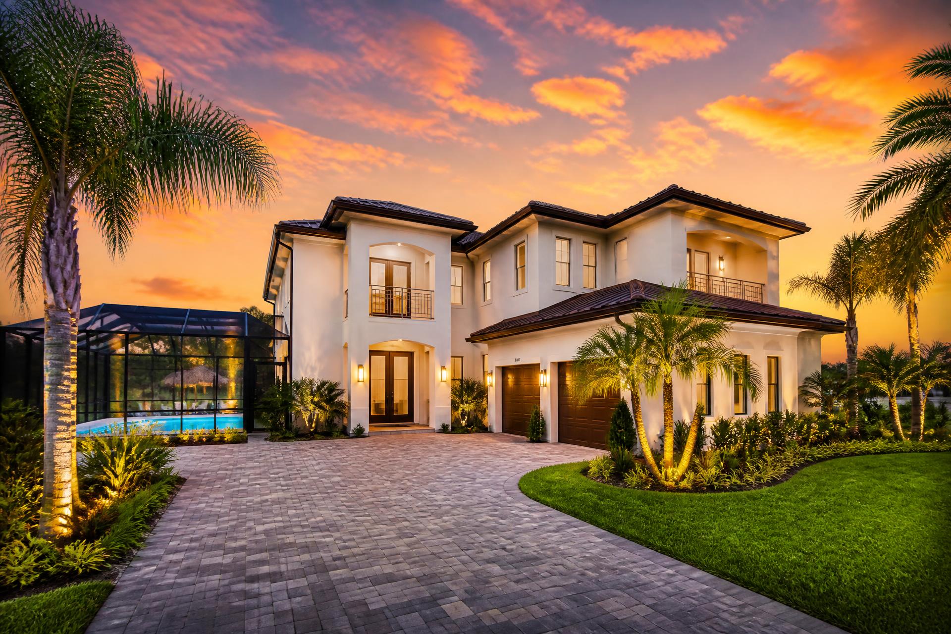 Aerial view of a premium Davenport vacation rental home