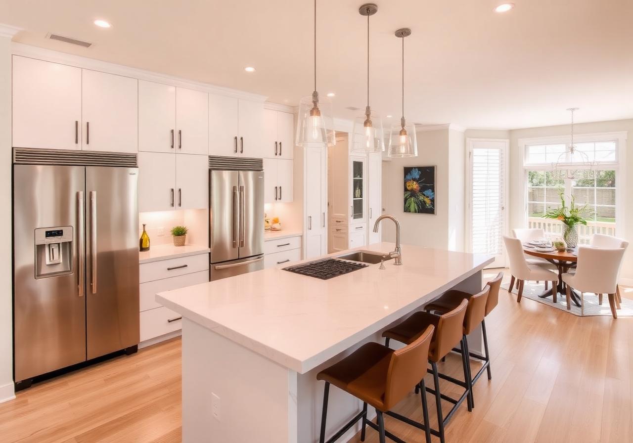 Interior of a Central Florida vacation rental staged for guest photography